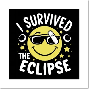 I Survived The Eclipse Funny Eclipse 2024 shirt -Eclipse Tee Posters and Art